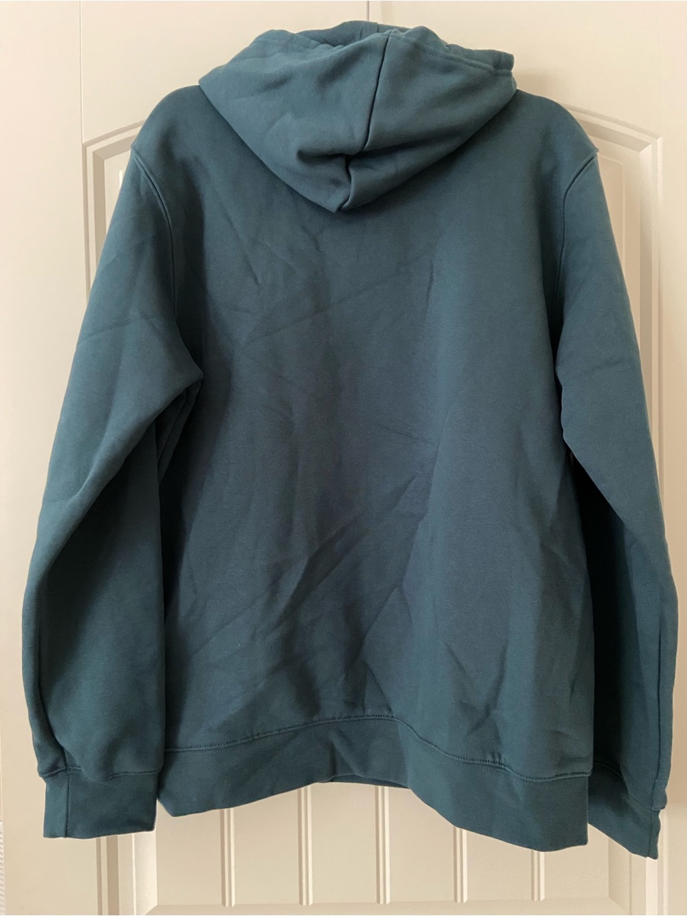 NWT - Adidas Men's Arctic Night Teal Hoodie Sweatshirt - Trefoil Logo - Large - Picture 5 of 14